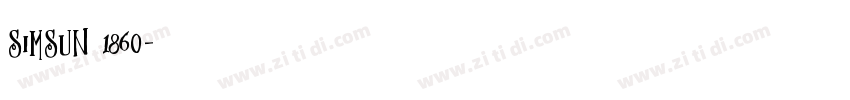 simsun 1860字体转换